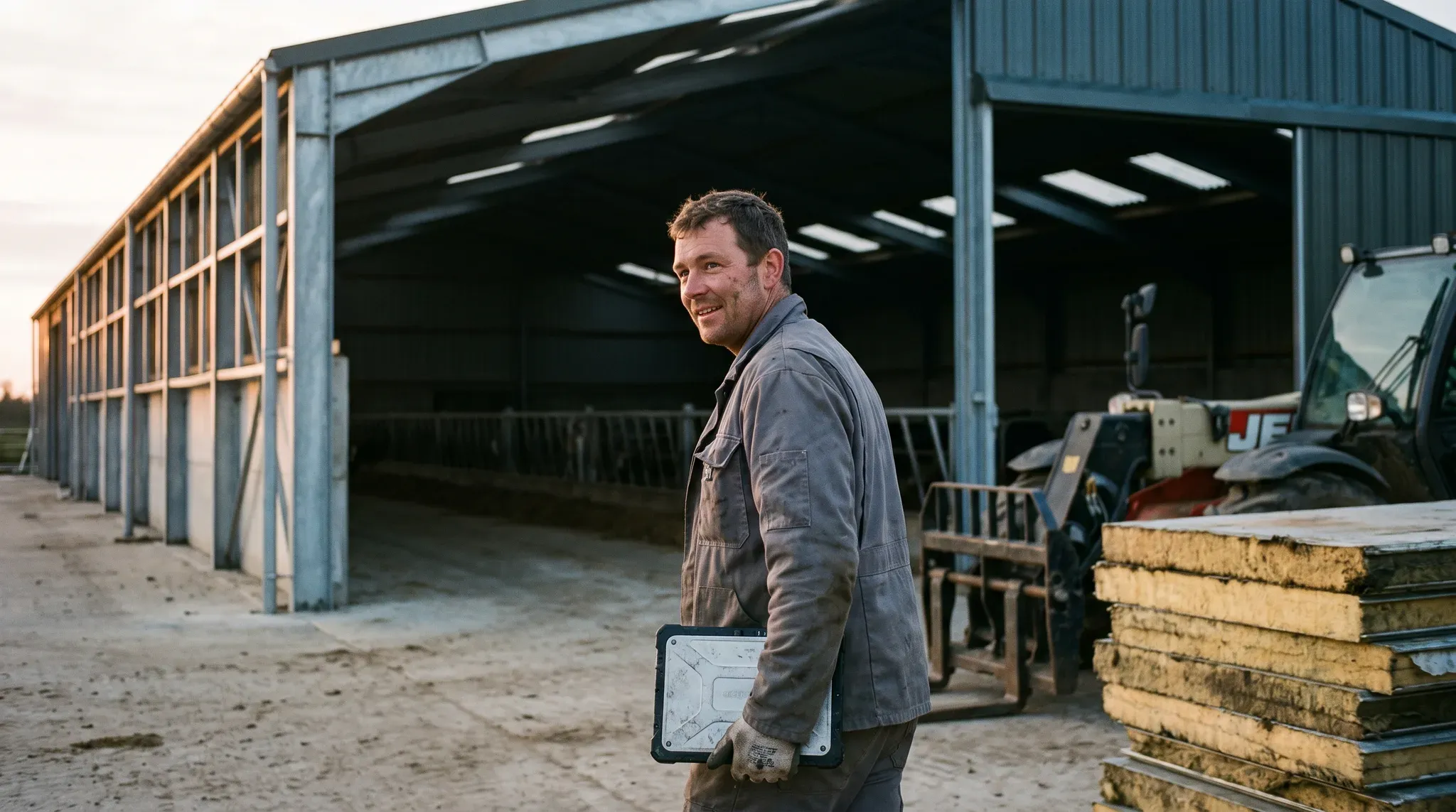 Illustration : chantier d’aménagement de bâtiments agricoles