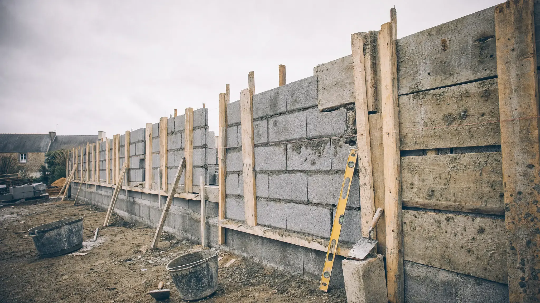 Illustration : chantier de Maçonnerie